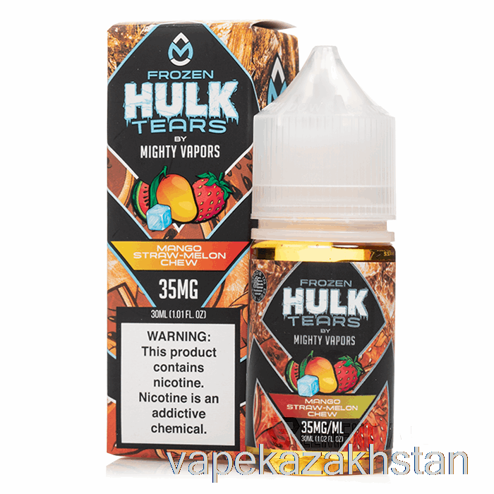 Vape Kazakhstan Frozen Mango Straw Melon Chew - Hulk Tears Salts - 30mL 50mg